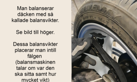 Varför måste man balansera däck?