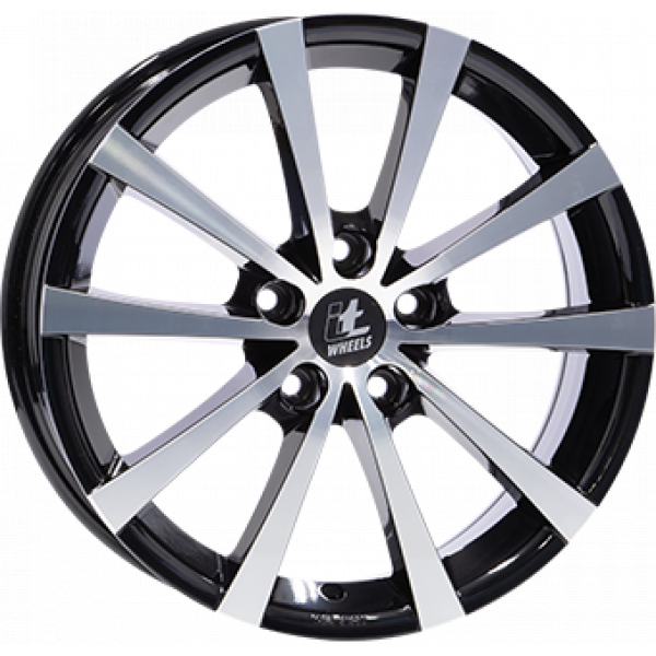 IT WHEELS GLOSS BLACK / POLISHED ALUMINIUMFÄLGAR