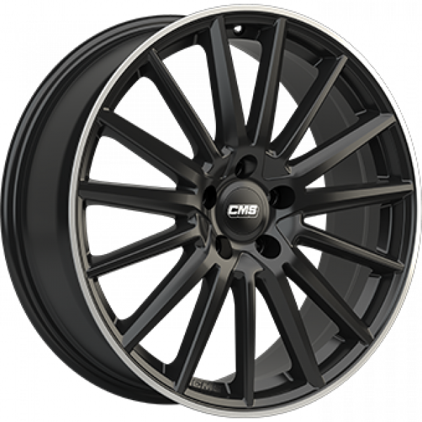 CMS GLOSS BLACK / POLISHED LIP ALUMINIUMFÄLGAR