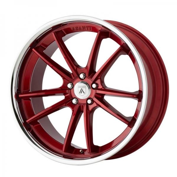 ASANTI CANDY RED WITH CHROME LIP ALUMINIUMFÄLGAR